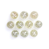 Natural Loose Rose Cut Diamond Grey Color 1.54 CT 2.90 MM Round Rose Cut Shape Diamond KR122