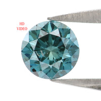 0.44 CT Natural Loose Round Shape Diamond Blue Color Round Cut Diamond 4.75 MM Natural Round Diamond Round Brilliant Cut Diamond LQ2112