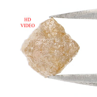 Natural Loose Rough Diamond Yellow Grey Color 1.16 CT 5.10 MM Rough Shape Diamond KR1260
