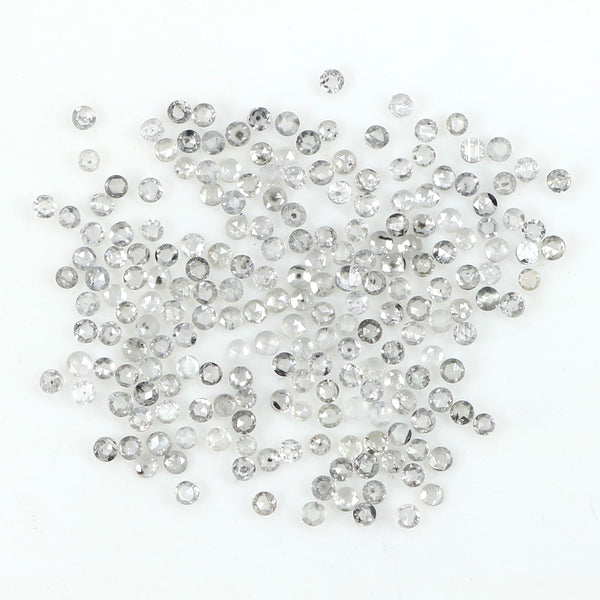 Natural Loose Round Rose Cut Salt And Pepper Diamond Black Grey Color Diamond 0.91 CT 1.00 MM Rose Cut Shape Diamond L1816