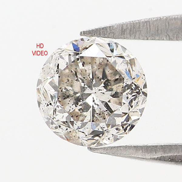 Natural Loose Round Brilliant Cut Diamond White - F Color 0.67 CT 5.16 MM Round Shape Brilliant Cut Diamond KDL2654