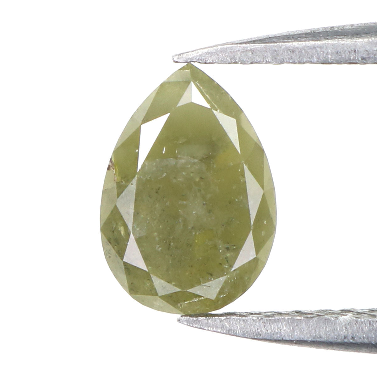 0.91 CT Natural Loose Pear Shape Diamond Green Color Pear Cut Diamond 7.65 MM Natural Loose Green Color Pear Brilliant Cut Diamond LQ9937