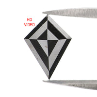 Natural Loose Kite Diamond Black Color 0.63 CT 8.43 MM Kite Shape Rose Cut Diamond KR2620