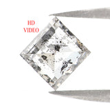 Natural Loose Kite Diamond, Salt And Pepper Kite Diamond, Natural Loose Diamond, Kite Rose Cut Diamond, Kite Cut, 0.96 CT Kite Shape KDL2757