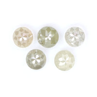 Natural Loose Rose Cut Diamond Grey Color 1.06 CT 3.50 MM Round Rose Cut Shape Diamond L6054