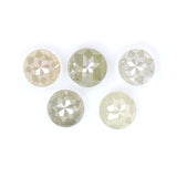Natural Loose Rose Cut Diamond Grey Color 1.06 CT 3.50 MM Round Rose Cut Shape Diamond L6054