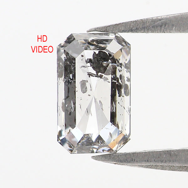 Natural Loose Emerald Shape White - F Color Diamond 0.77 CT 6.60 MM Emerald Shape Rose Cut Diamond KDL2658