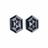 Natural Loose Hexagon Diamond, Hexagon Black Color Diamond, Natural Loose Diamond, Hexagon Rose Cut Diamond 0.76 CT Hexagon Shape L2770