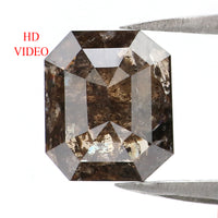 Natural Loose Radiant Diamond Brown Color 1.78  CT 8.50 MM Radiant Shape Rose Cut Diamond L7523