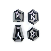 Natural Loose Mix Shape Black Color Diamond 1.04 CT 5.55 MM Mix Shape Rose Cut Diamond KDK2621