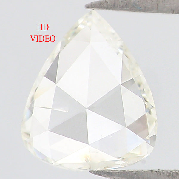 Natural Loose Pear White-I Color Diamond 0.39 CT 6.10 MM Pear Shape Rose Cut Diamond L1579