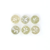 Natural Loose Rose Cut Grey Green Diamond Color 0.91 CT 3.10 MM Round Rose Cut Shape Diamond KR1318