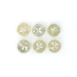 Natural Loose Rose Cut Grey Green Diamond Color 0.91 CT 3.10 MM Round Rose Cut Shape Diamond KR1318