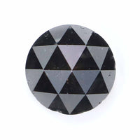 Natural Loose Rose Cut Black Grey Color Diamond 1.48 CT 6.50 MM Round Rose Cut Shape Diamond KR909