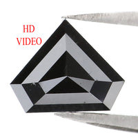 Natural Loose Shield Black Color Diamond 2.08 CT 7.55 MM Shield Shape Rose Cut Diamond L9188