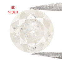 Natural Loose Round White Milky Color Diamond 0.72 CT 5.50 MM Round Shape Brilliant Cut Diamond KR1810