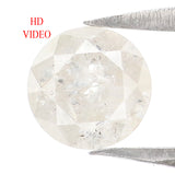 Natural Loose Round White Milky Color Diamond 0.72 CT 5.50 MM Round Shape Brilliant Cut Diamond KR1810