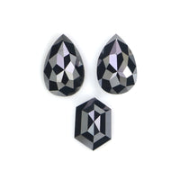 Natural Loose Mix Shape Black Color Diamond 0.87 CT 5.93 MM Mix Shape Rose Cut Diamond L2709