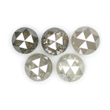Natural Loose Rose Cut Diamond Grey Color 0.98 CT 3.20 MM Round Rose Cut Shape Diamond L6331