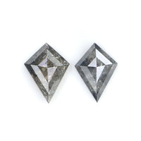 Natural Loose Kite Diamond, Salt And Pepper Kite Diamond, Natural Loose Diamond, Kite Rose Cut Diamond, Kite Cut, 0.67 CT Kite Shape L2736