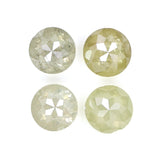 Natural Loose Rose Cut Yellow Grey Diamond Color 0.90 CT 3.50 MM Round Rose Cut Shape Diamond L5038
