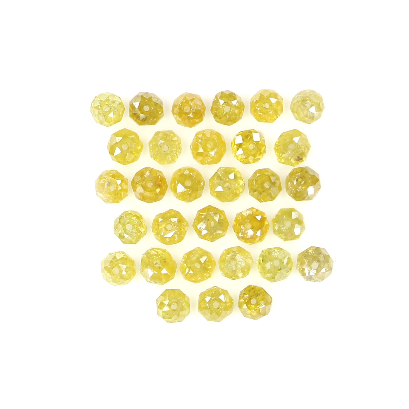 2.23 CT Natural Loose Bead Shape Diamond Yellow Color Bead Cut Diamond 2.10 MM Natural Loose Yellow Color Bead Rose Cut Diamond LQB1705