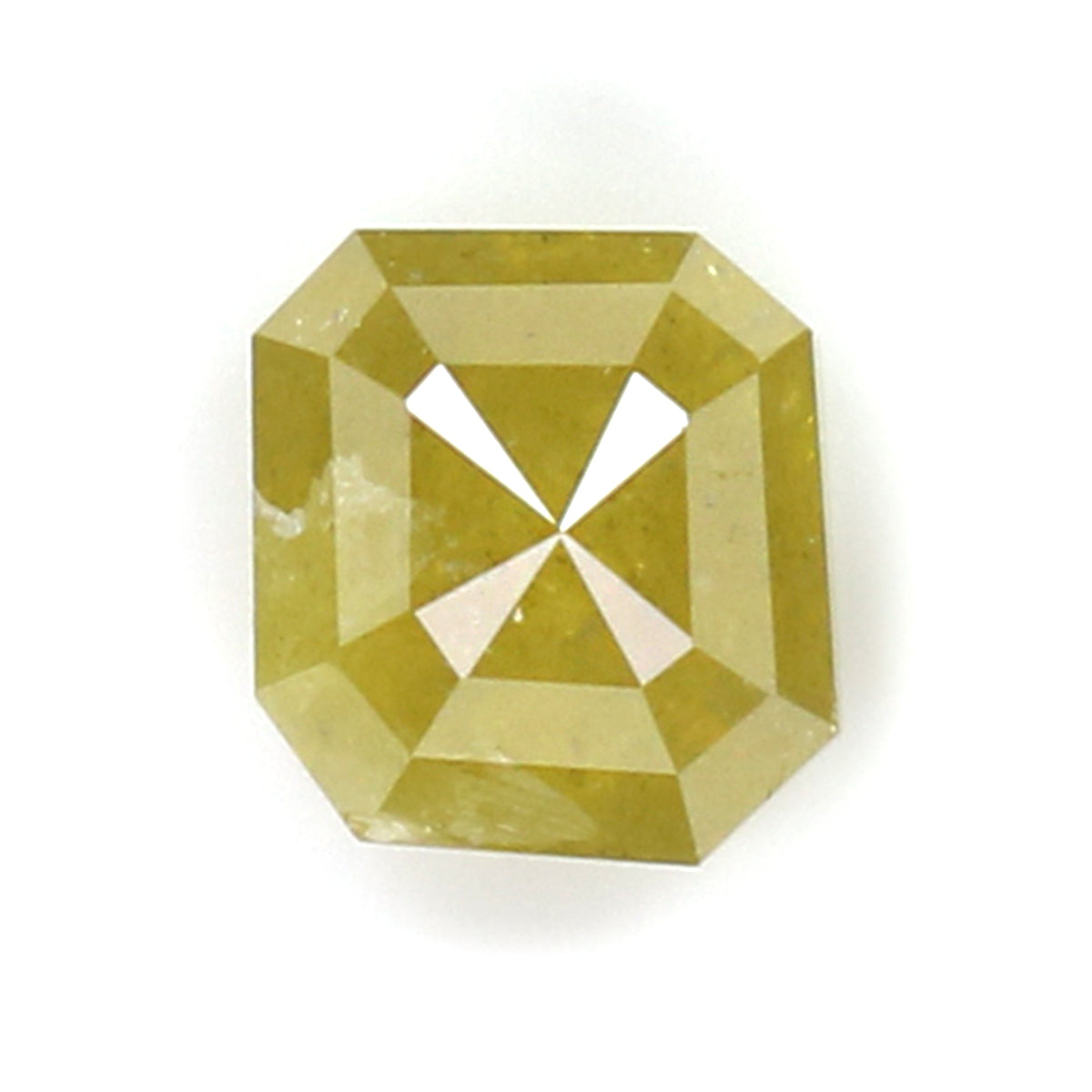 Natural Loose Radiant Diamond Yellow Color 0.77 CT 4.90 MM Radiant Shape Rose Cut Diamond L6831