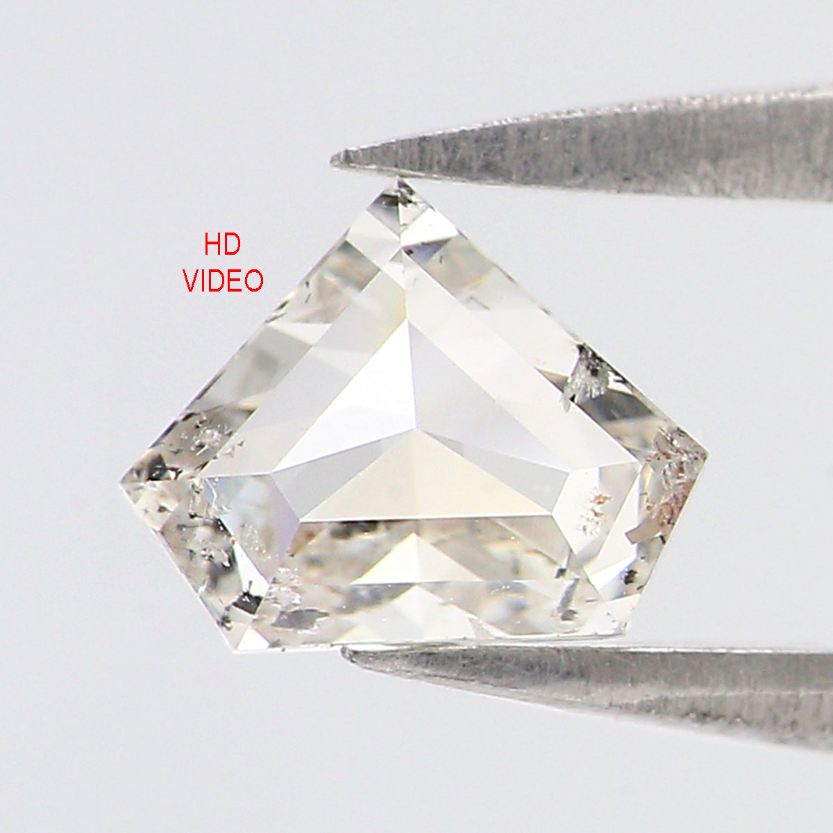 Natural Loose Shield Diamond White-G Color 0.67 CT 5.17 MM Shield Shape Rose Cut Diamond L2631