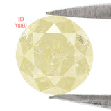 Natural Loose Round Yellow Color Diamond 1.31 CT 6.50 MM Round Shape Brilliant Cut Diamond L6595