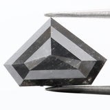 2.85 Ct Natural Loose Diamond Shield Black Color I3 Clarity 11.80 MM KDL8767
