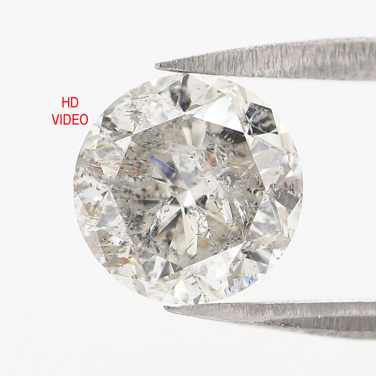 Natural Loose Round Brilliant Cut Diamond White - G Color 1.92 CT 7.40 MM Round Shape Brilliant Cut Diamond KDL2660