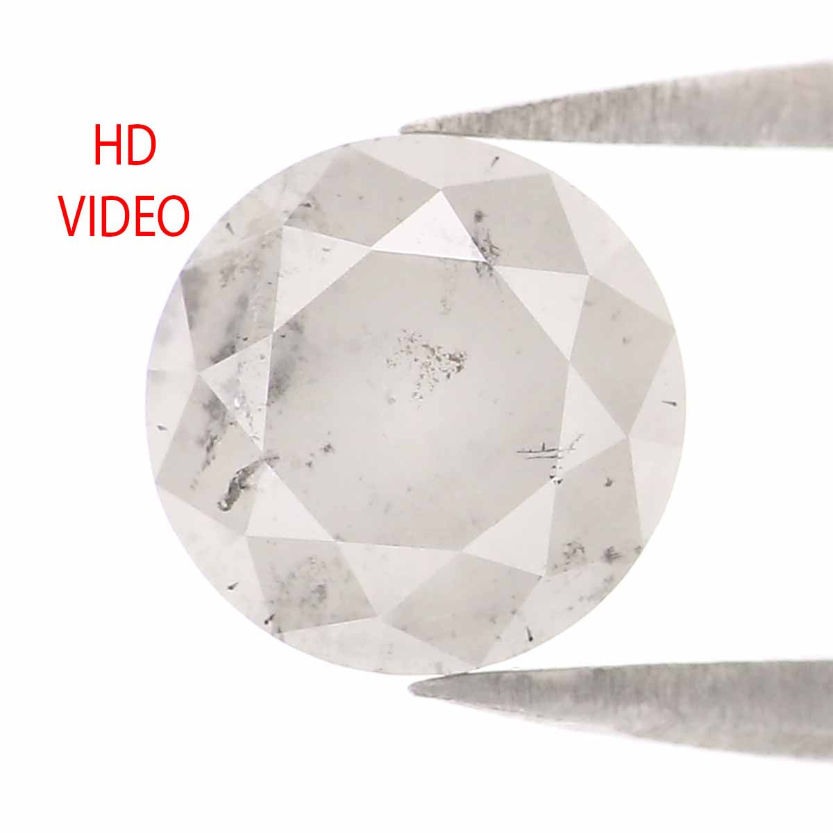 1.35 Ct Natural Loose Round Shape Diamond Milky White Color Round Cut Diamond 6.80 MM Natural White Color Round Brilliant Cut Diamond LQ7869