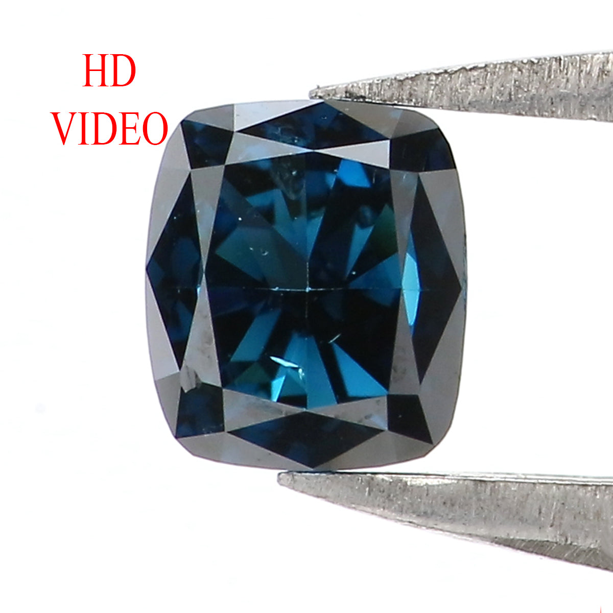 Natural Loose Cushion Blue Color Diamond 0.54 CT 4.50 MM Cushion Shape Rose Cut Diamond KR2106