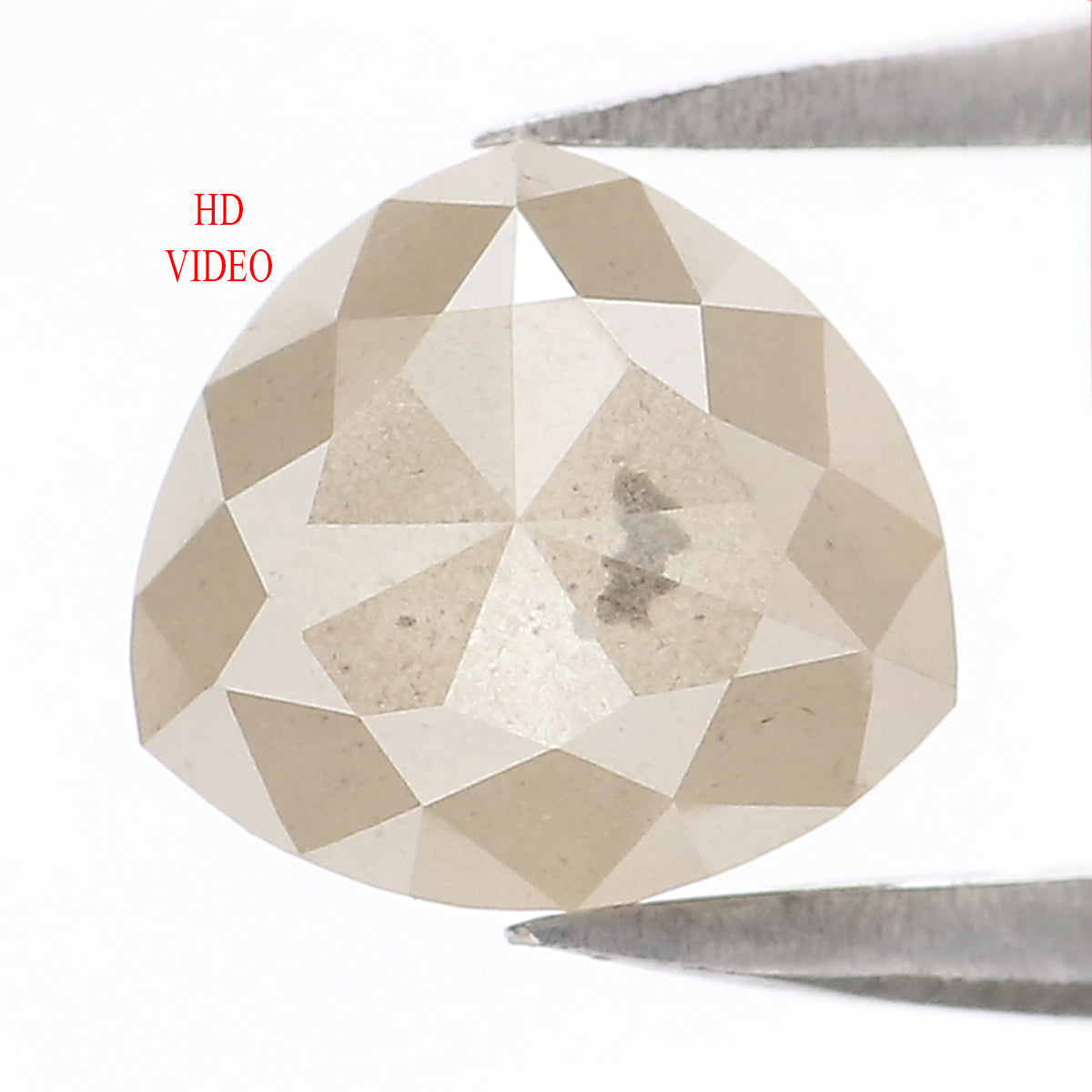 Natural Loose Triangle Shape Grey Color Diamond 1.97 CT 7.10 MM Triangle Shape Rose Cut Diamond L7522