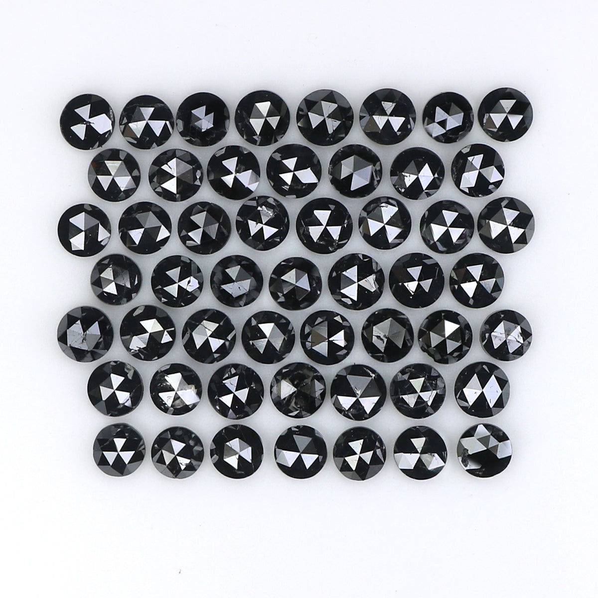2.88 CT Natural Loose Round Rose Cut Diamond Black Color Round Shape Diamond 2.30 MM Natural Loose Black Color Round Rose Cut Diamond LQ1813