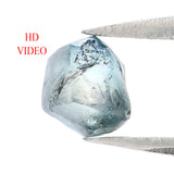 Natural Loose Rough Blue Color Diamond 0.81 CT 5.10 MM Rough Irregular Cut Diamond KDK2519