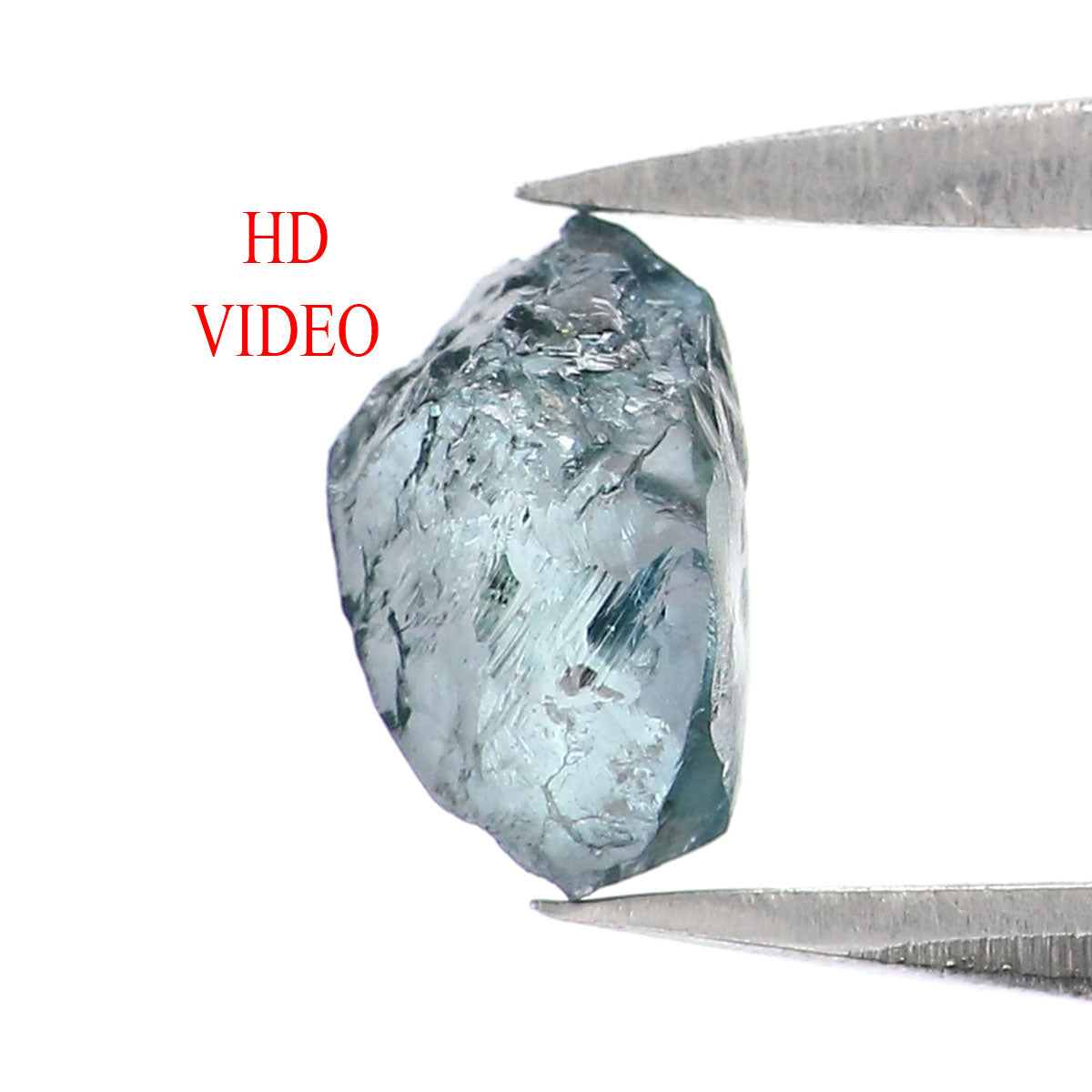 Natural Loose Rough Blue Color Diamond 0.83 CT 6.65 MM Rough Irregular Cut Diamond KDL2224