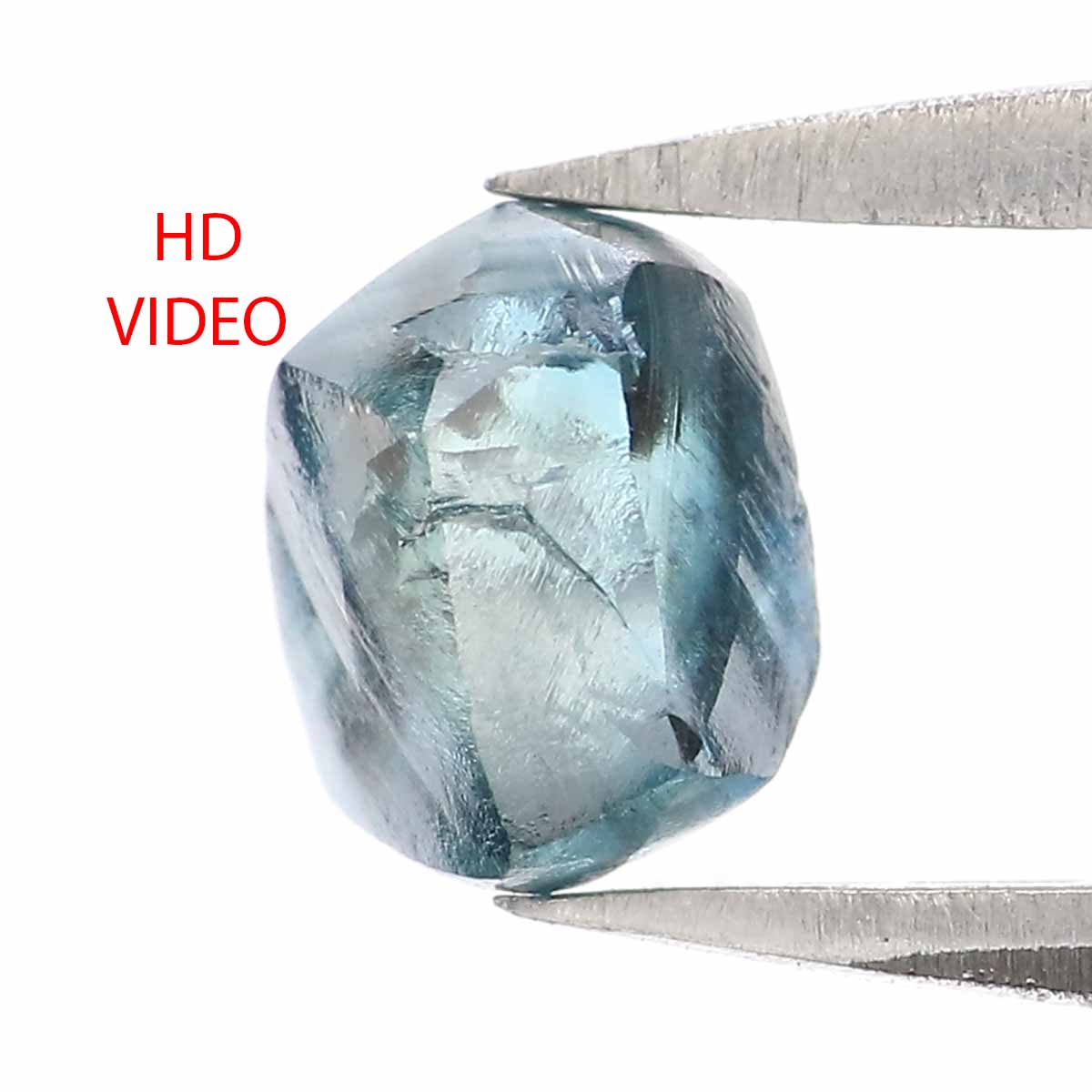 Natural Loose Rough Blue Color Diamond 0.99 CT 5.83 MM Rough Irregular Cut Diamond KDL2361