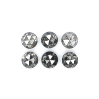 Natural Loose Round Rose Cut Diamond, Salt And Pepper Round Diamond, Natural Loose Diamond, Rose Cut Diamond, 1.16 CT Round Shape L2779
