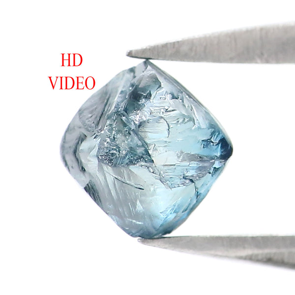 0.84 CT Natural Loose Rough Shape Diamond Blue Color Rough Cut Diamond 4.80 MM Natural Loose Diamond Rough Irregular Cut Diamond LQ2242