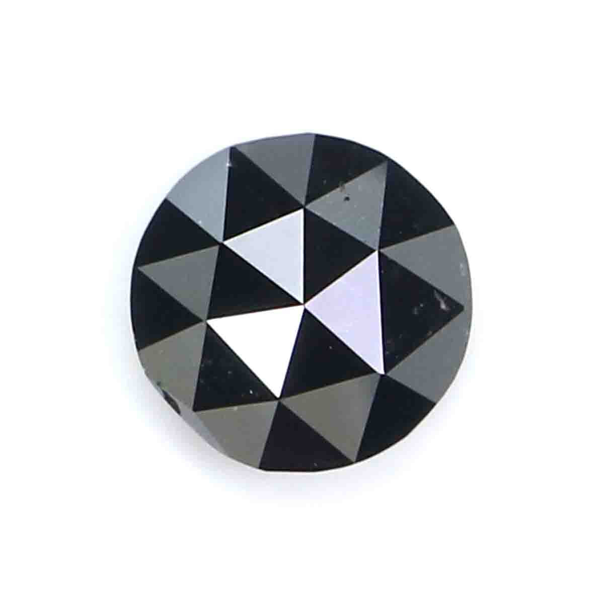 Natural Loose Rose Cut Black Color Diamond 0.98 CT 6.30 MM Round Rose Cut Shape Diamond KR1844