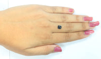 IGI CERTIFIED 1.22 Ct Natural Loose Diamond Radiant Cut Fancy Black Color 6 MM KDL8539