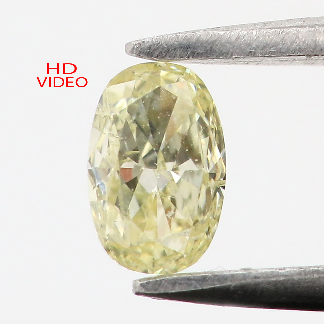 0.17 Ct Natural Loose Diamond Oval Yellow Color SI1 Clarity 4.20 MM L8601