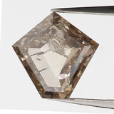 0.64 CT Natural Loose Diamond, Pentagon Cut Diamond, Salt And Pepper Diamond, Black Grey Diamond, Rose Cut Diamond, Rustic Diamond L9583