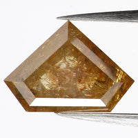 1.12 Ct Natural Loose Diamond, Shield Cut Diamond, Yellow Color Diamond, Rose Cut Diamond, Real Rustic Diamond, Antique Diamond L436