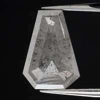 0.80 Ct Natural Loose Diamond, Coffin Cut Diamond, Grey Diamond, Rustic Diamond, Antique Diamond, Real Diamond, Minimal Diamond KDL9673