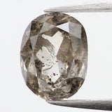 0.37 Ct Natural Loose Diamond, Oval Diamond, Black Diamond, Grey Diamond, Salt and Pepper Diamond, Antique Diamond, Real Diamond L395
