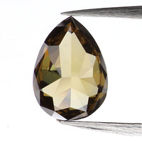 0.46 CT Natural Loose Diamond, Pear Diamond, Green Diamond, Yellow Diamond, Rustic Diamond, Pear Cut Diamond, Fancy Color Diamond L5190