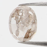 0.69 Ct Natural Loose Diamond, Oval Diamond, Grey Diamond, Yellow Diamond, Antique Diamond, Rustic Diamond, Real Diamond L5970