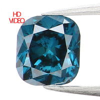 0.41 Ct Natural Loose Diamond, Cushion Diamond, Blue Diamond, Polished Diamond, Brilliant Cut Diamond, Rustic Diamond, Antique Diamond L860
